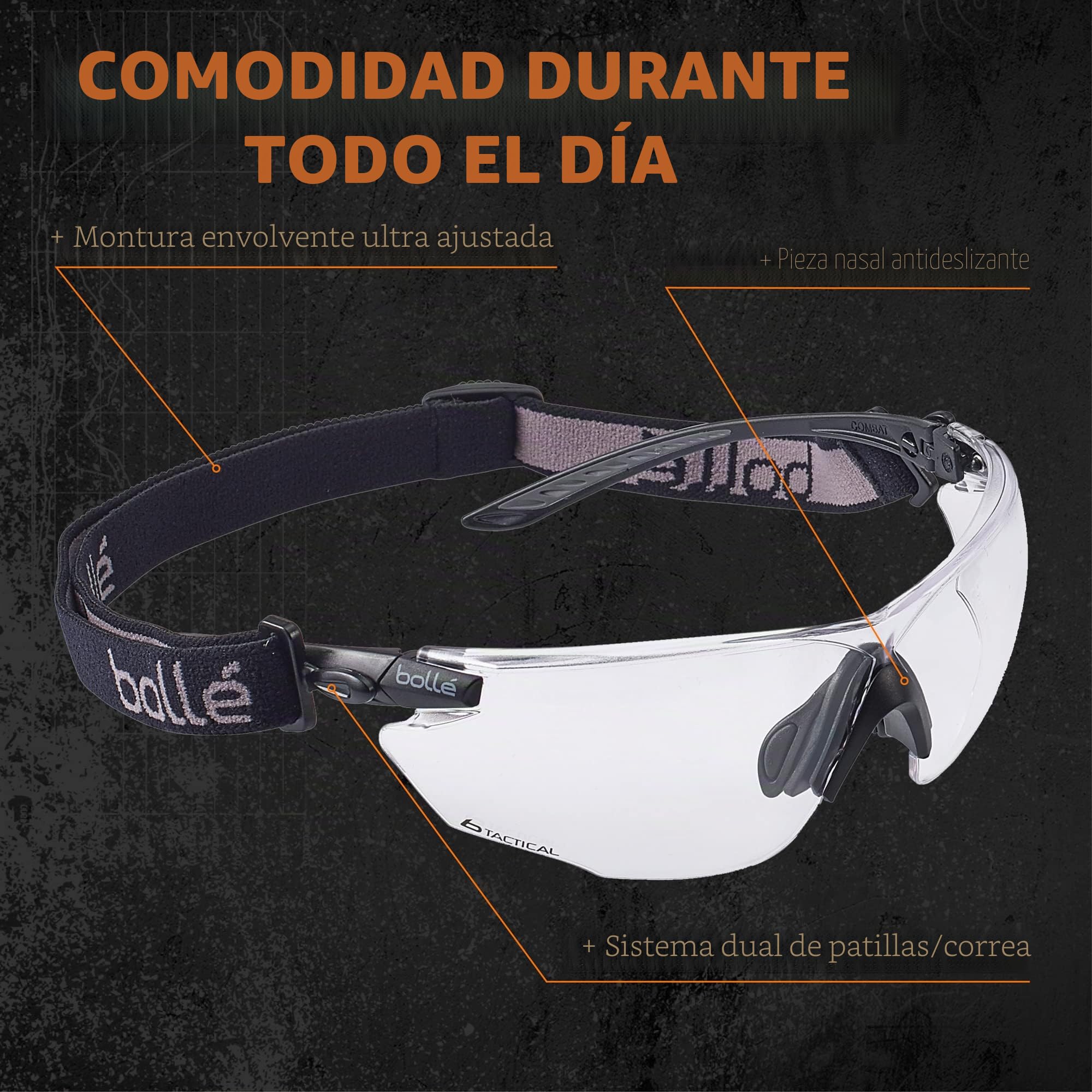 Mil-Tec Gafas de sol unisex negras talla única