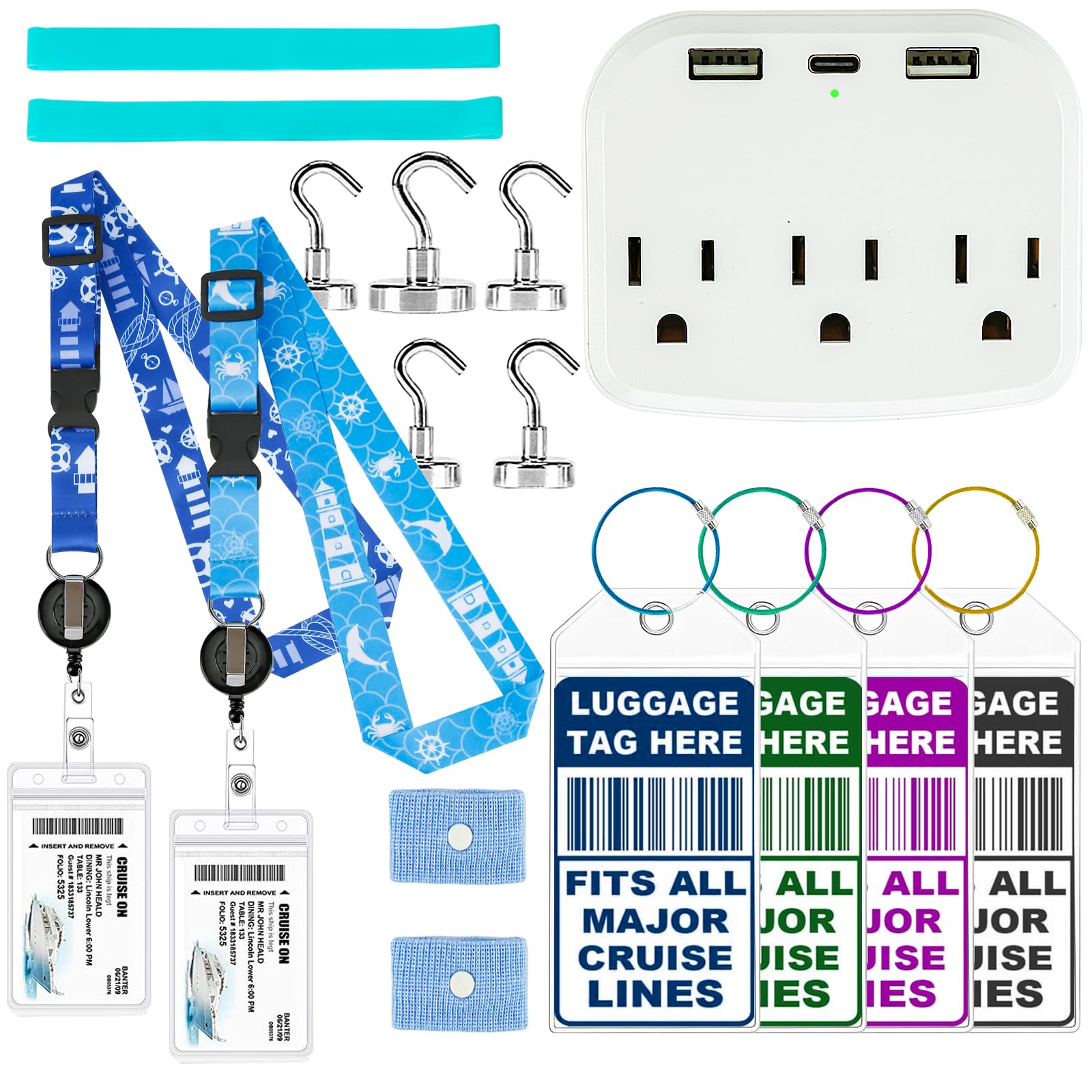 VIXAVICruise Ship Essentials 2025 - Approved Must Haves Packing List, Accessories Works With All Cruise Lines