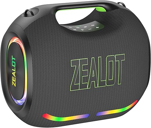 ZEALOT Altavoz Bluetooth de 250 W, altavoz portátil ZE21sonido potente y graves profundos, emparejamiento TWS uno a múltiple, IPX6 impermeable, 5.3