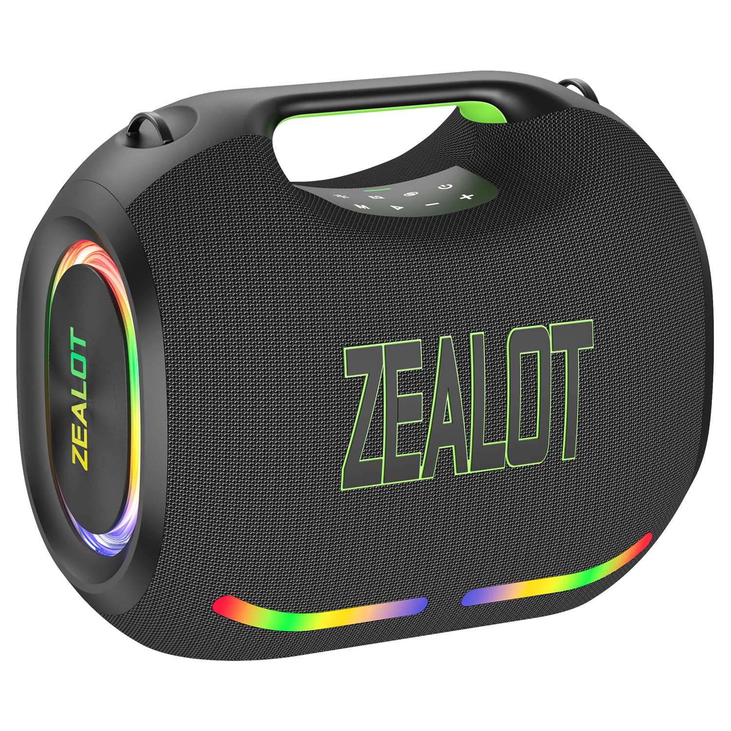 ZEALOT 250W Bluetooth Speaker, ZE21 Portable Speaker/Powerful Sound and Deep Bass, Multi-Device Pairing, IPX6 Waterproof, 5.3 BT, 48000mAh Long Playtime for Party, Outdoor, Home, Travel (Black)