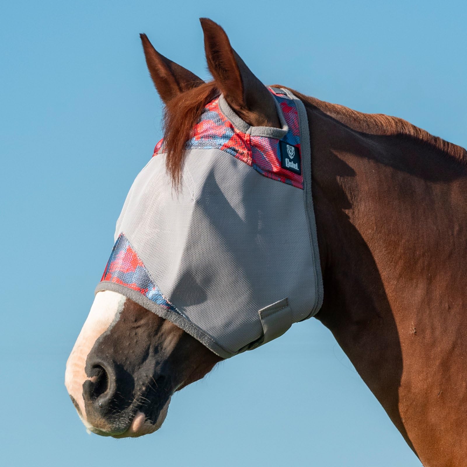 Cashel Crusader Fliegenmaske, Standard, Patchwork, X-Large (Warmblut)