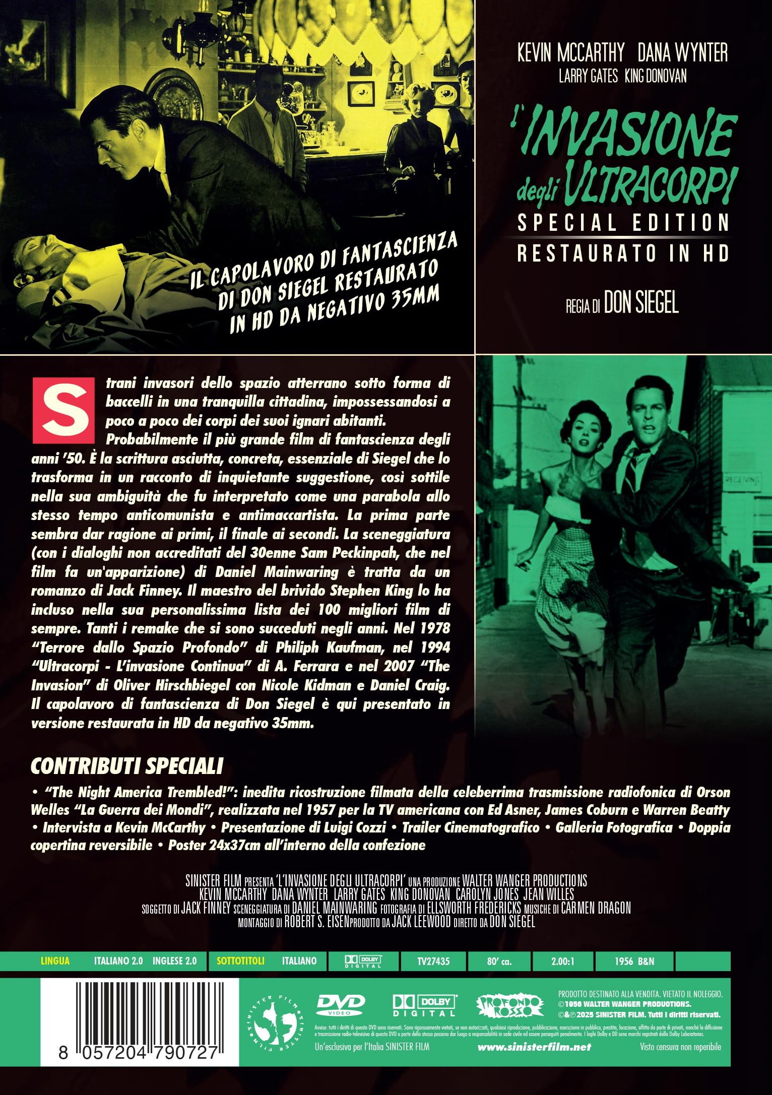 L'Invasione Degli Ultracorpi (Special Edition) (Restaurato In Hd) (Dvd + Poster)