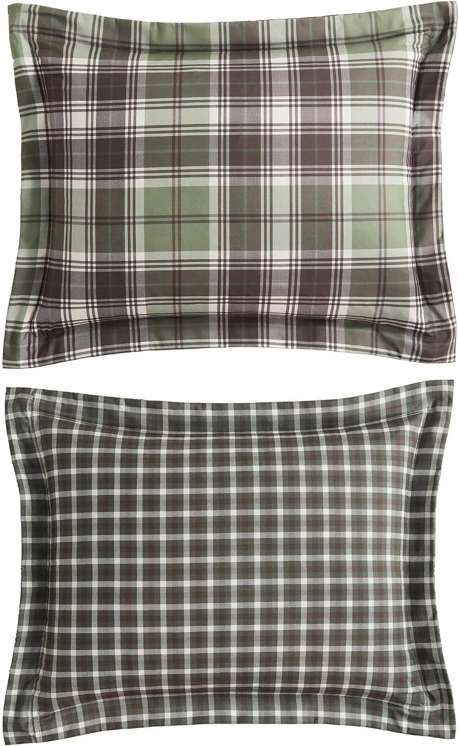 Eddie Bauer - Queen Comforter Set with Shams, Reversible Plaid Bedding