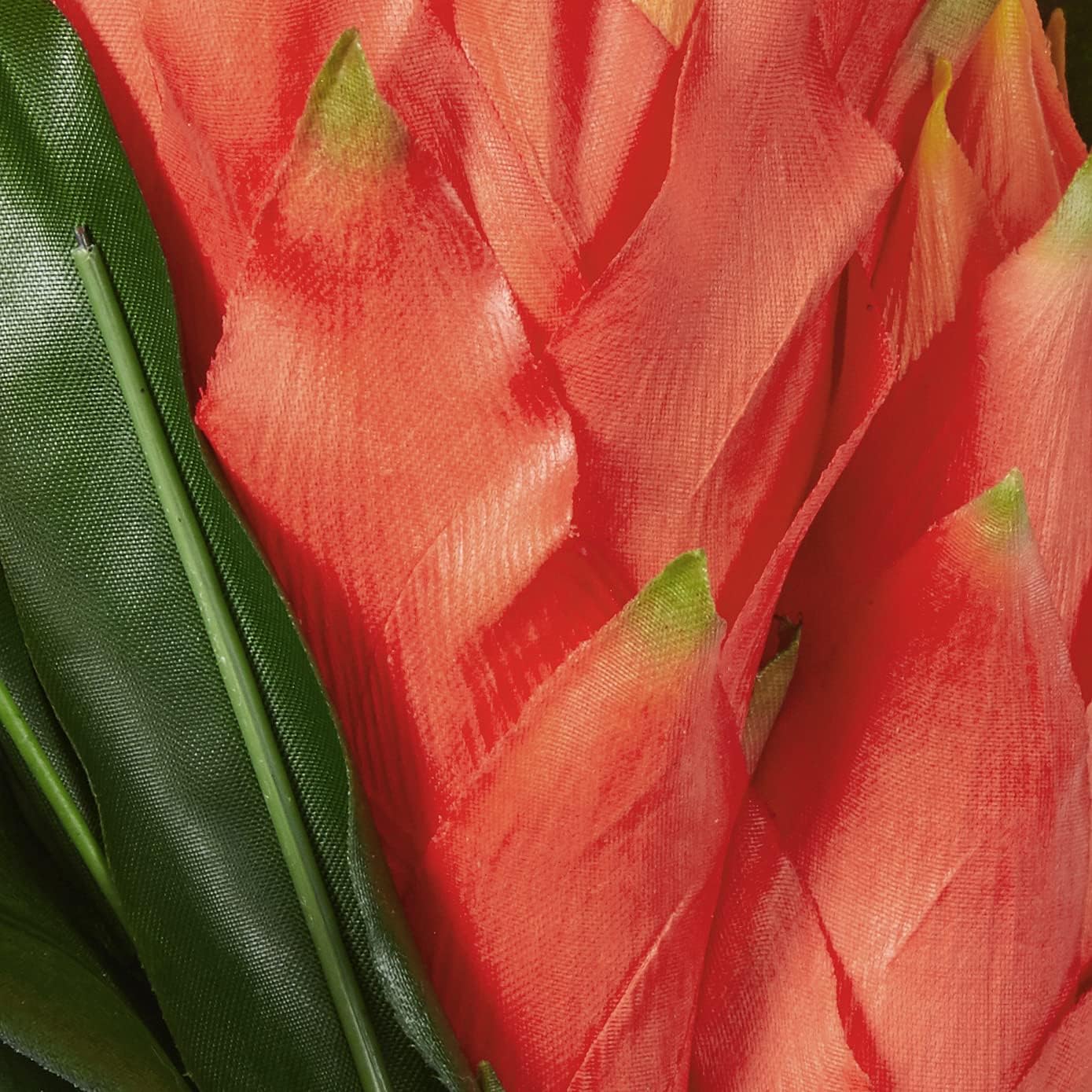 Nearly Natural 16” Double Bromeliad Artificial (Set of 6) Silk Flowers, Red : Home & Kitchen