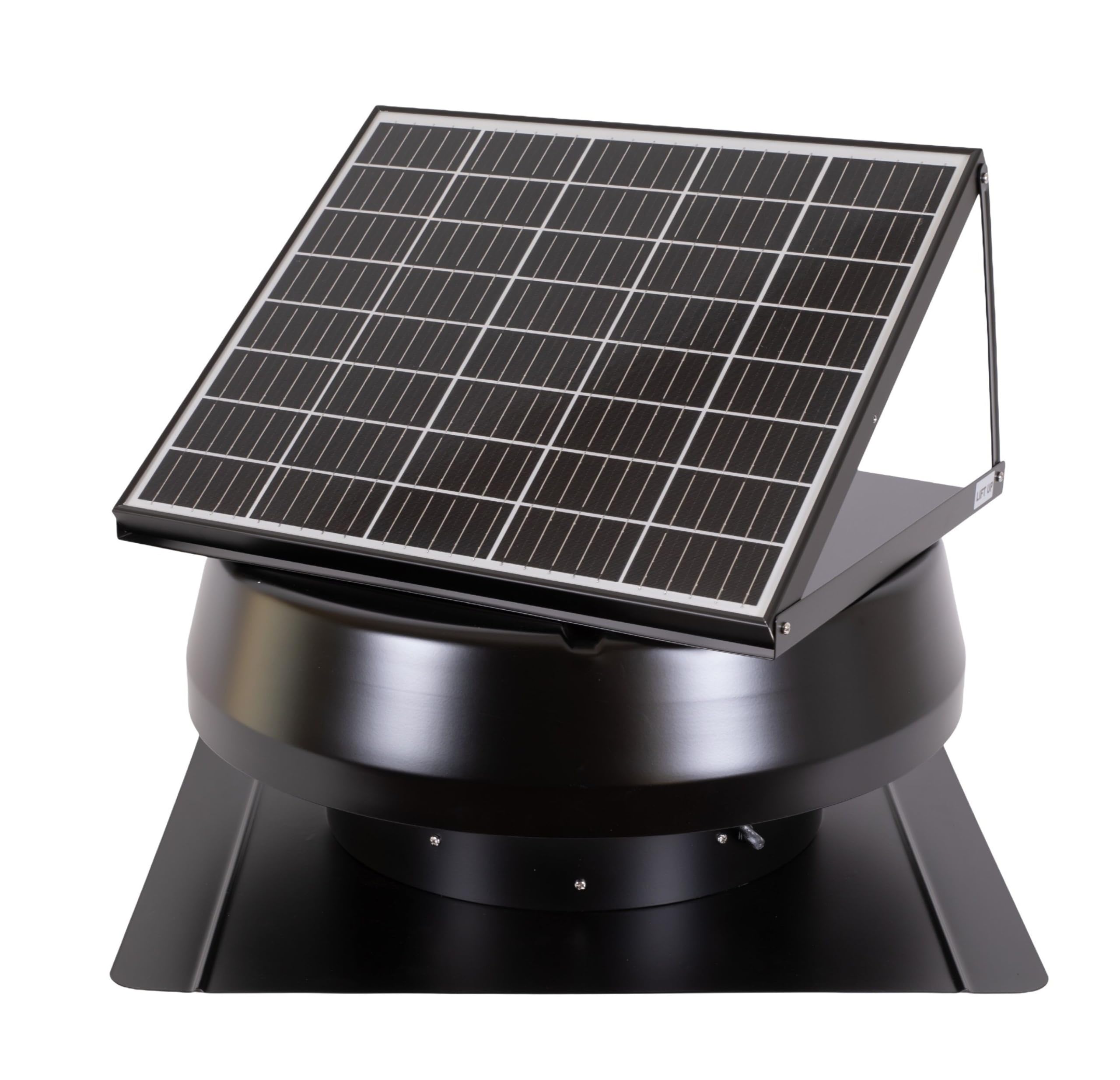 iLIVING 14" HYBRID Smart Thermostat Solar Roof Attic Exhaust Fan, 40-Watt, 1150 CFM, Cools up to 2900 Sq.Ft. Coverage Area, Black