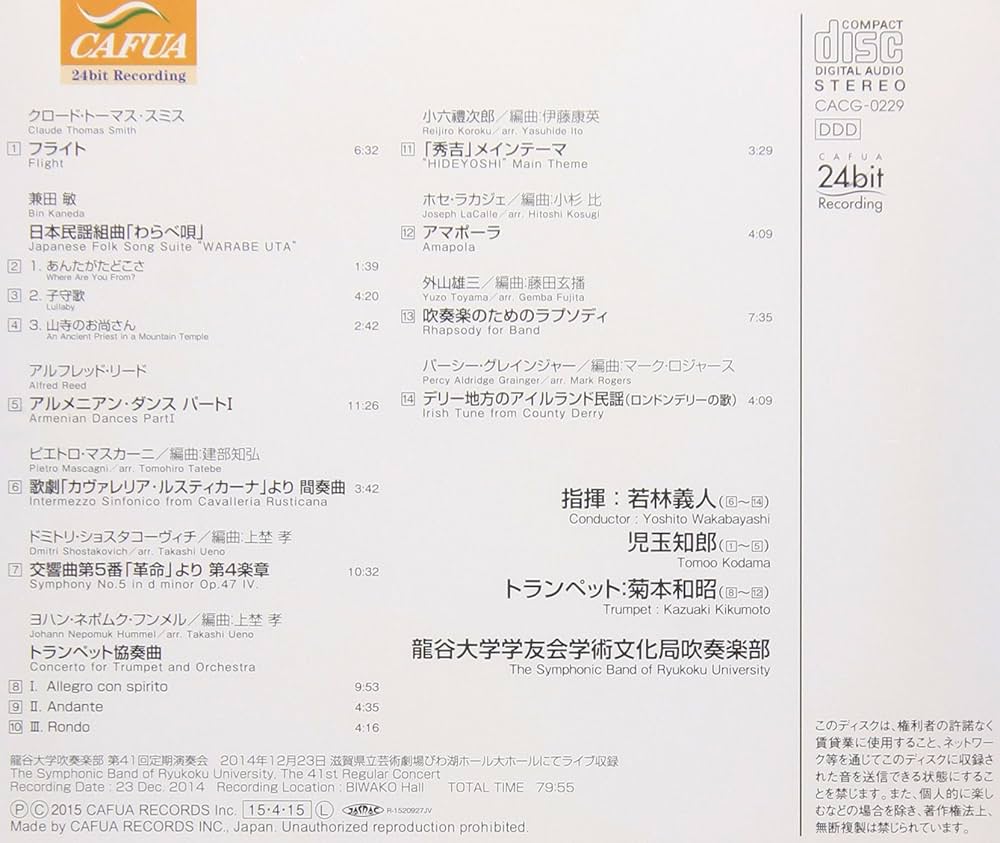 東京ラプソディー　2004 吹奏楽版 東京ラプソディー 2004 吹奏楽版 東京ラプソディー 2004 吹奏楽