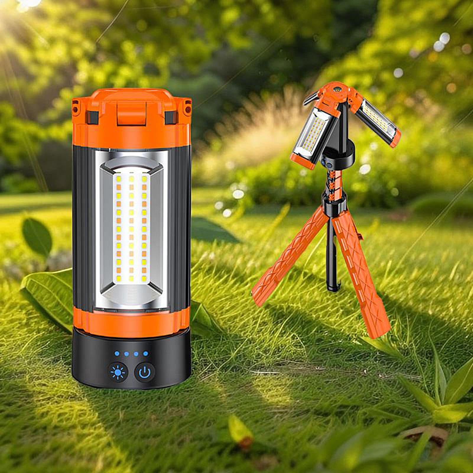 Latarka kempingowa teleskopowa 10000 mAh 4 tryby lampa teleskopowa ze | Przenośne Oświetlenie Warsztatowe Do prac nocnych, warsztatu, garażu, naprawy ciężarówek, wędkarstwa, spawania