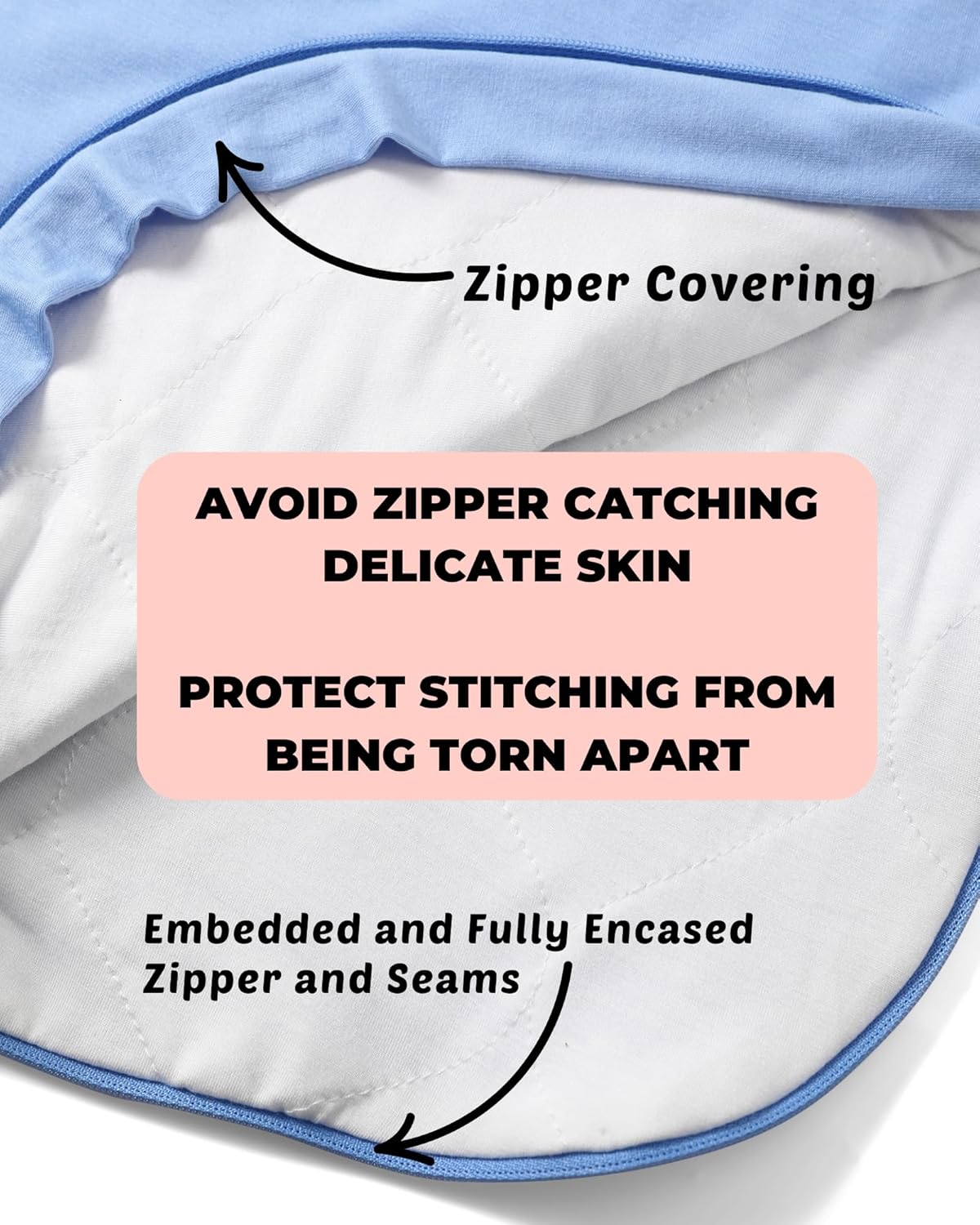 Supersoft Viscose from Bamboo Sleep Sack 0-6 Months 1.0 Tog for Baby Boys and Girls, Infant Toddler Sleeping Sack, 2-Way Zipper Baby Wearable Blanket