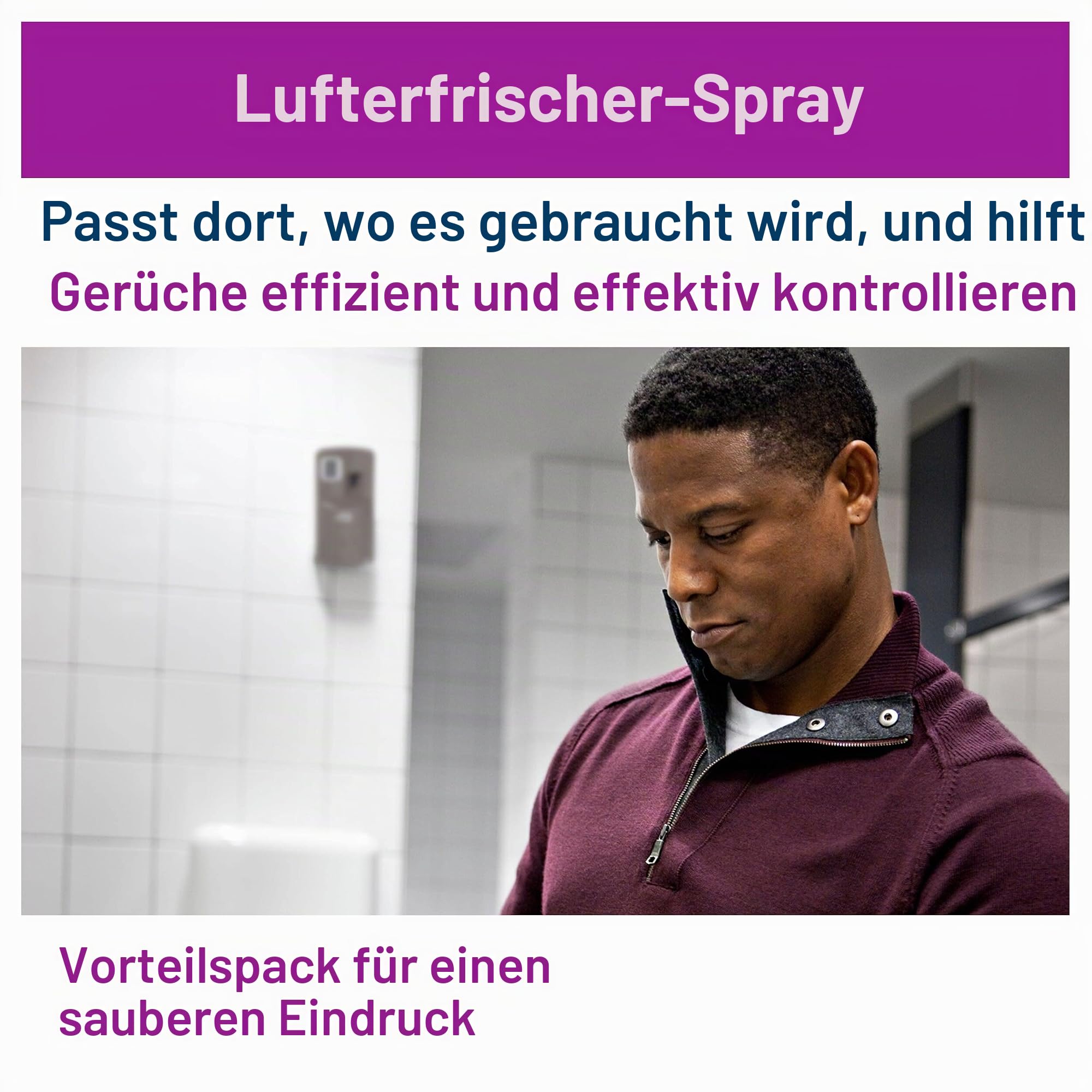 Tork 236056 Lufterfrischer Sprays im Mixed Pack - 4x Blütenduft, 4x Zitrusduft, 4x Fruchtduft / Neutralisieren unangenehme Gerüche / 12er Pack Nachfüller Duftspray A1 Premium / 12x75ml