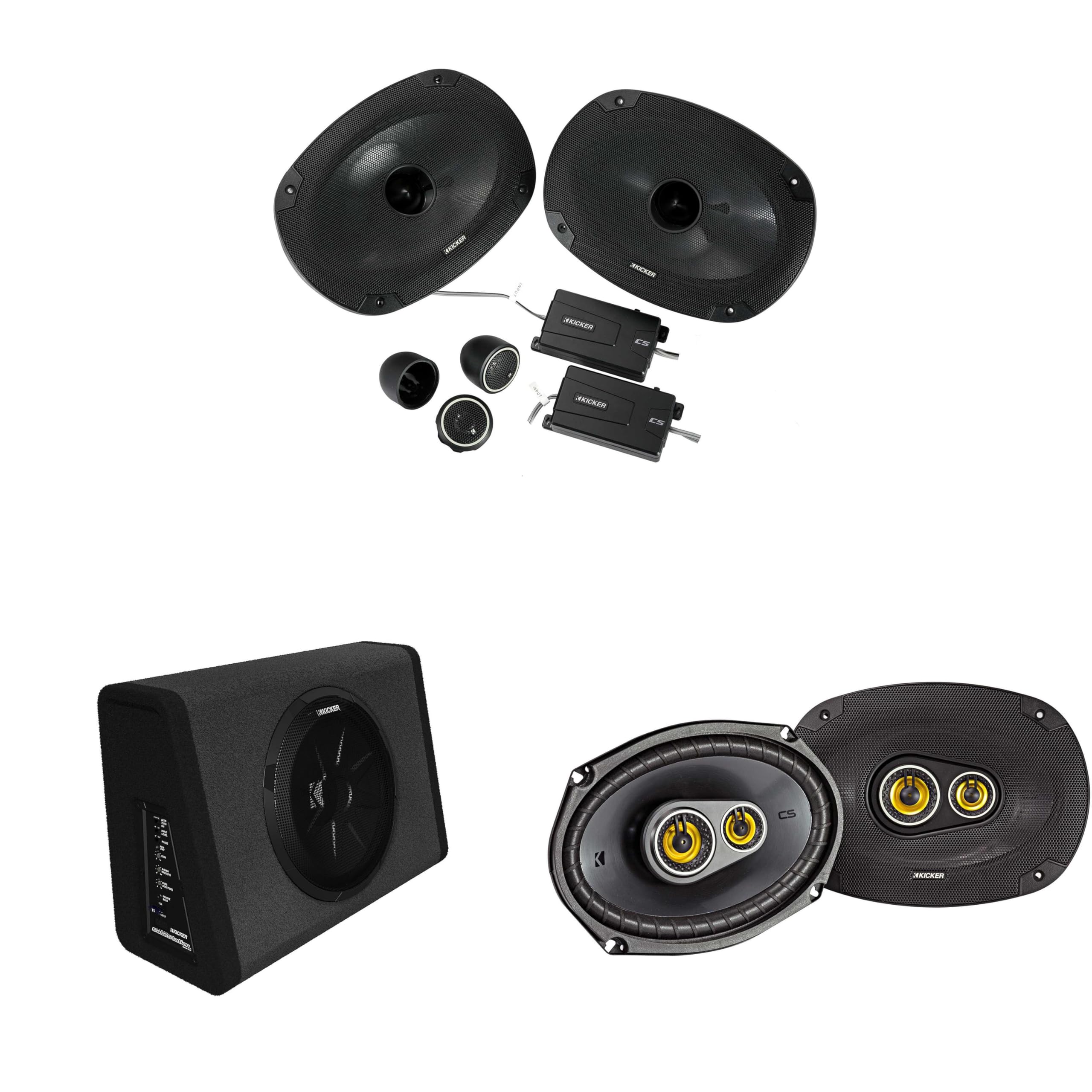 Kicker 11PT250 Powered Sub Enclosure & 46CSS694 6x9 Component, 46CSC6934 6x9 Bundle