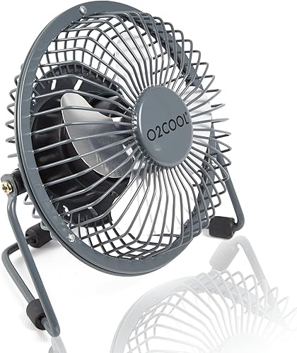 O2COOL 4" USB Ventilador de mesa ventilador de refrigeraciónMesa portable miniplugs en computadora personal360 inclinación ajustable, silencioso,