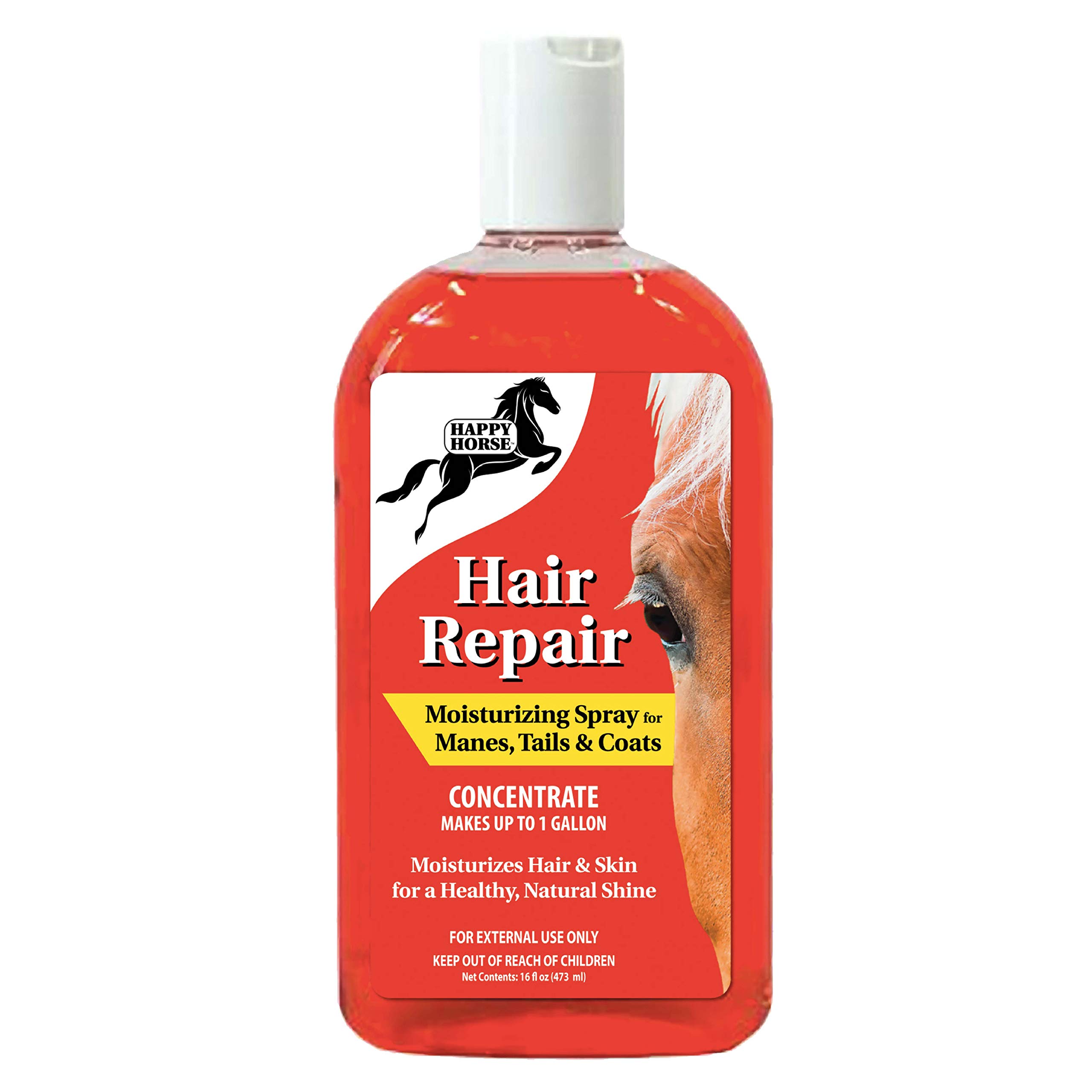 HARRIS Happy Horse Supplies, Hair Repair Moisturizing Spray for Manes, Tails & Coats, Concentrate Makes up to 1 Gallon, 16oz