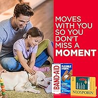 Vista 5 de Band-Aid - Vendas adhesivas de tela flexible para el cuidado de heridas y primeros auxilios, varios tamaños, 100 piezas