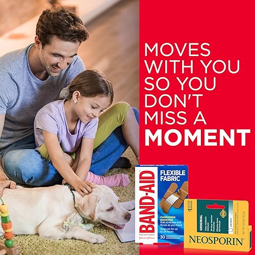 Miniatura 5 de Band-Aid - Vendas adhesivas de tela flexible para el cuidado de heridas y primeros auxilios, varios tamaños, 100