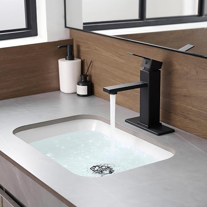 Grifería Lavamanos Monocomando Negro para 1 o 3 Huecos miniatura 5