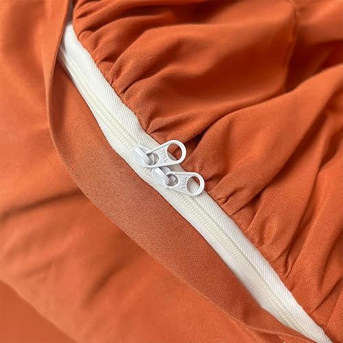 Miniatura 5 de MOOWOO Ropa de cama para niñas, funda de edredón con volantes en cascada - Ropa de cama individual de 2 piezas, ropa de cama Shabby Chic color