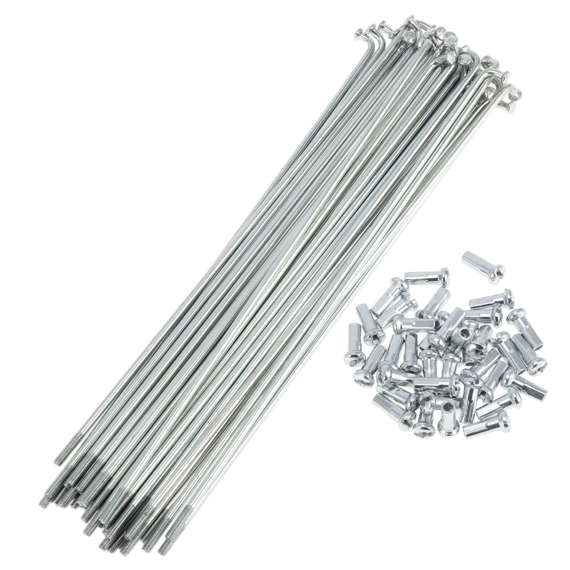 A ABSOPRO 36 Set 13G Bicycle Spokes 165mm Bike Wheel Spokes Silver Tone