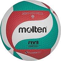 Molten FIVB Approved Indoor Competition Volleyball - Premium Micro-Fiber Leather Ball for Official Play