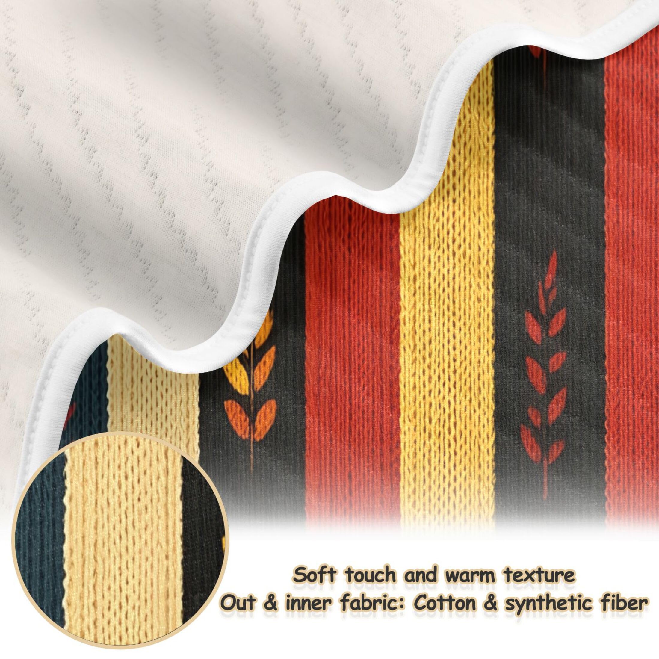 Burbuja Colorful Stripes Baby Blanket for Boys Girls, Nursery Soft Warm Swaddling Receiving Baby Blankets, 30x40 in Toddler Blanket