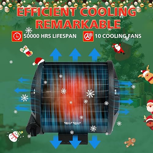 Miniatura 7 de 4WDKING Luces LED de 4 pulgadas, 2 unidades de 120 W, 12,000 lúmenes, triple fila de inundación, combo de punto de inundación para conducción