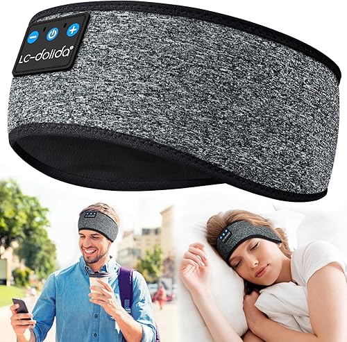 LC-dolida Auriculares para dormir con Bluetooth, diadema con Bluetooth 5.2, auriculares para dormir, ideales como regalo para hombres, mujeres,