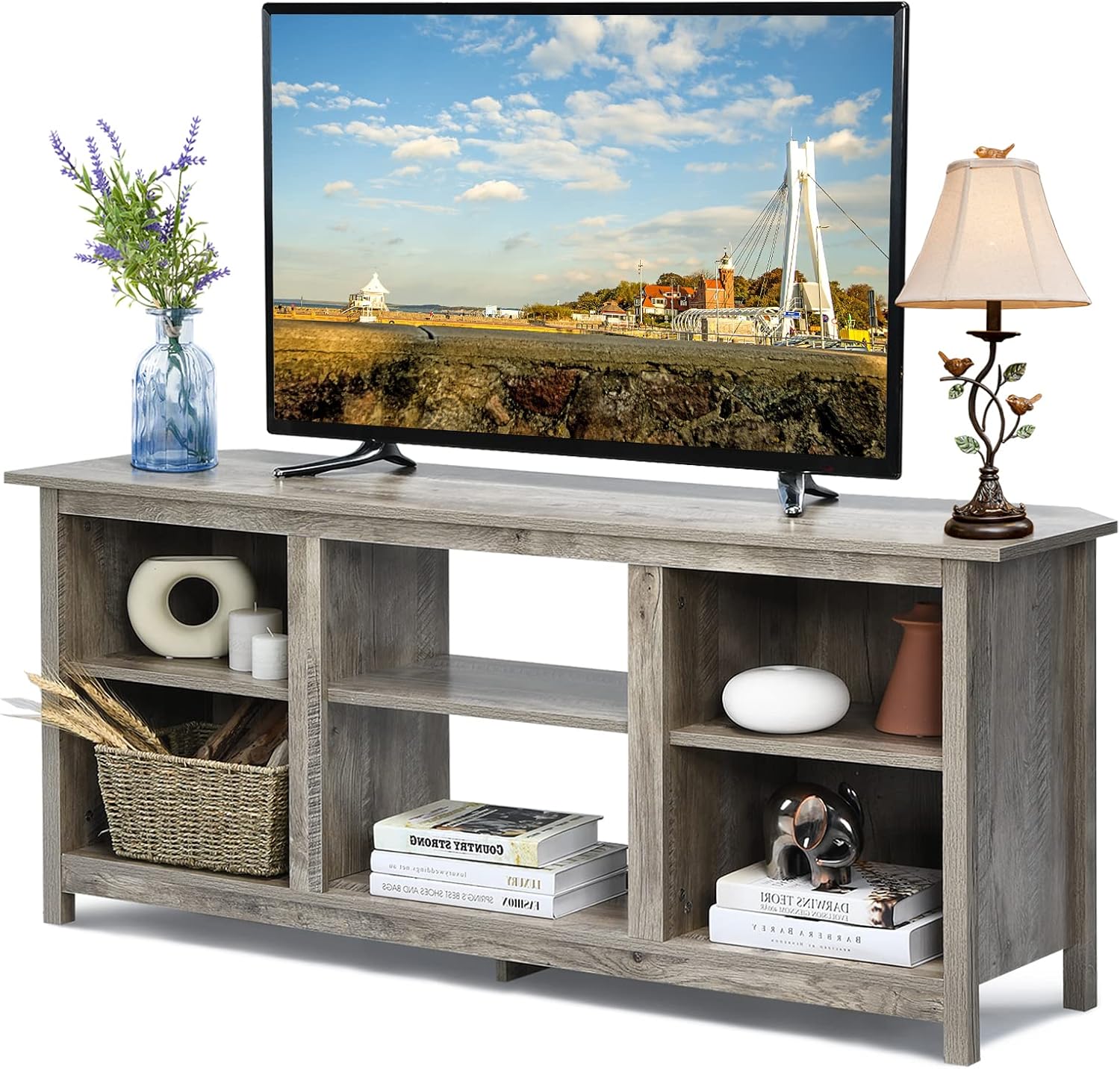 Multigot TV for TVs up to 65”, Wooden TV Unit Console Table