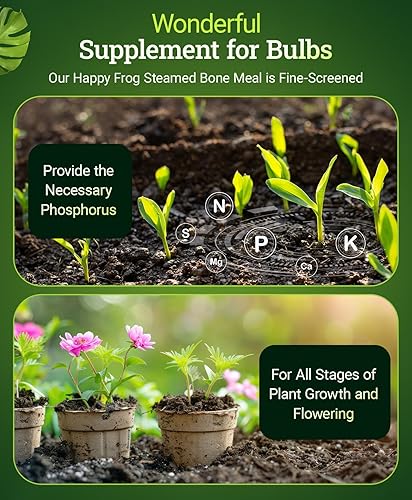 Miniatura 4 de FoxFarm Happy Frog - Fertilizante de harina de huesos al vapor, cribado fino para todas las etapas del crecimiento de las plantas, proporciona