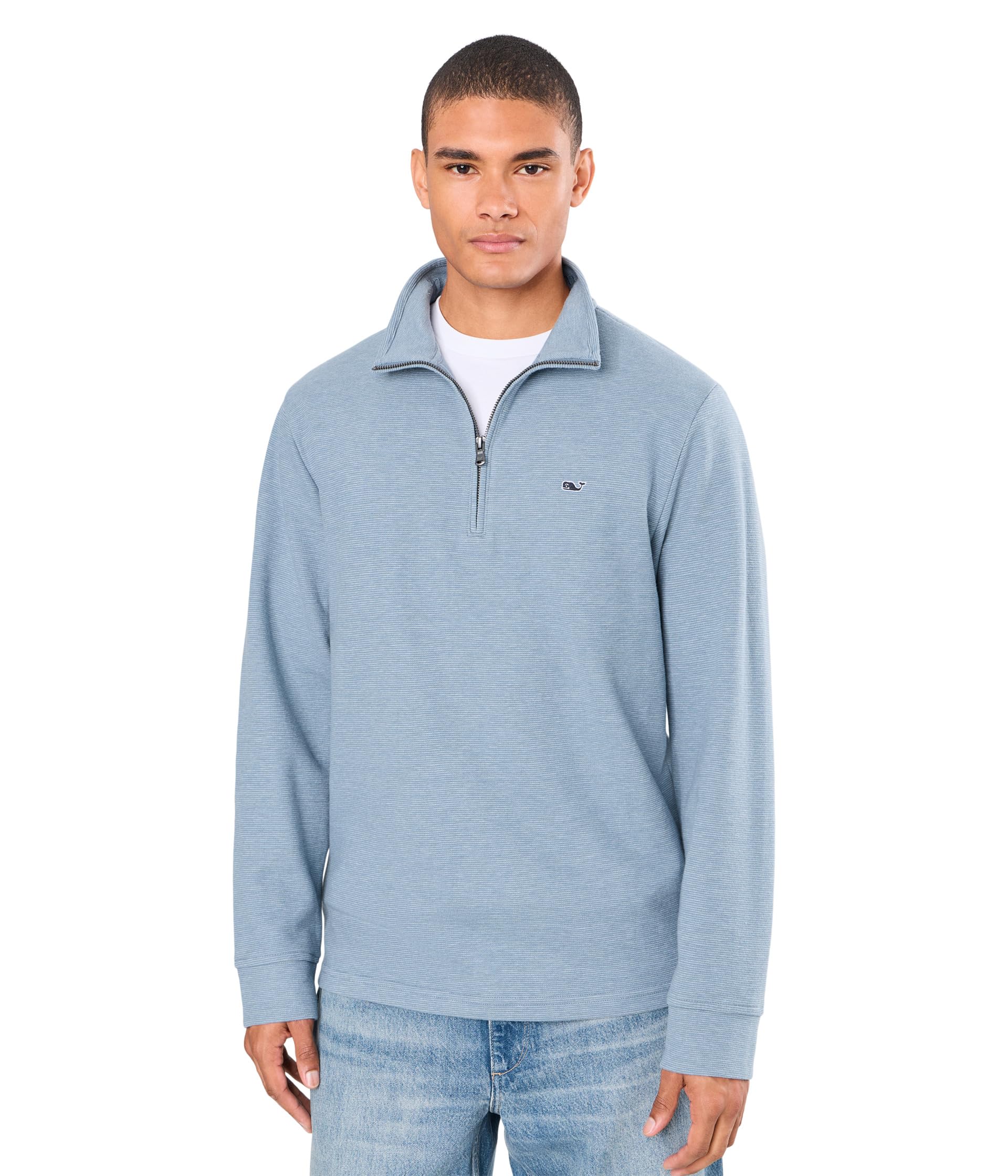 vineyard vines Men's Saltwater Quarter-Zip Pullover Sweater