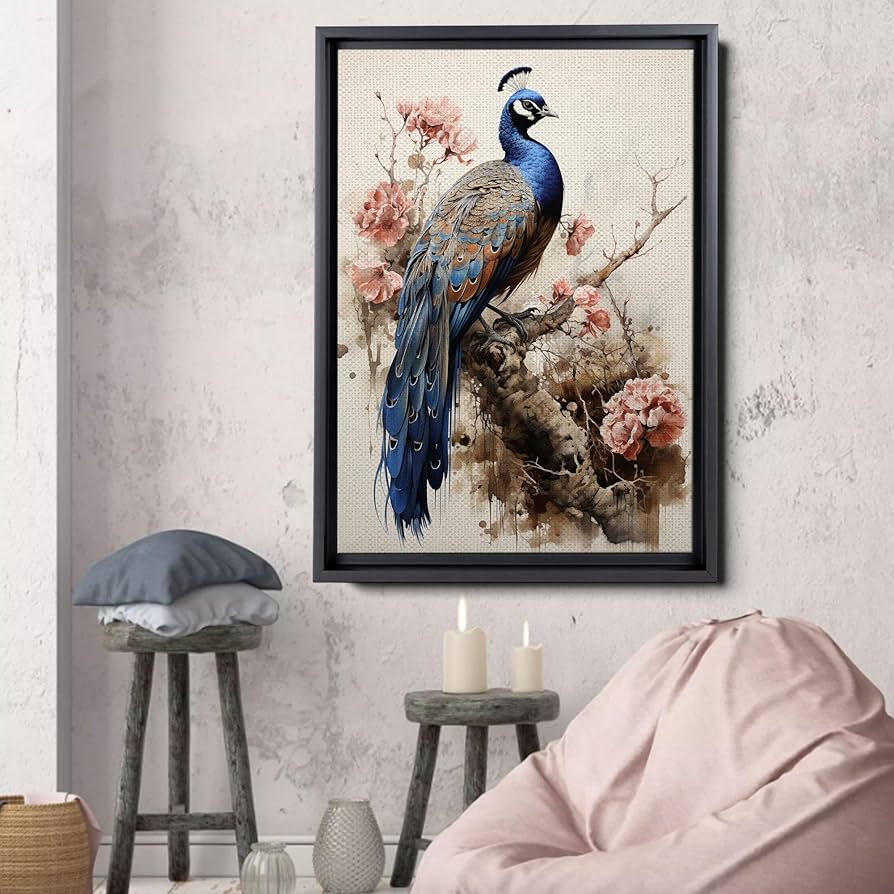 ★Original ART  ‘Peacock’ Vintage Peacock Wall Art, Printable Peacock Bird, Peacock