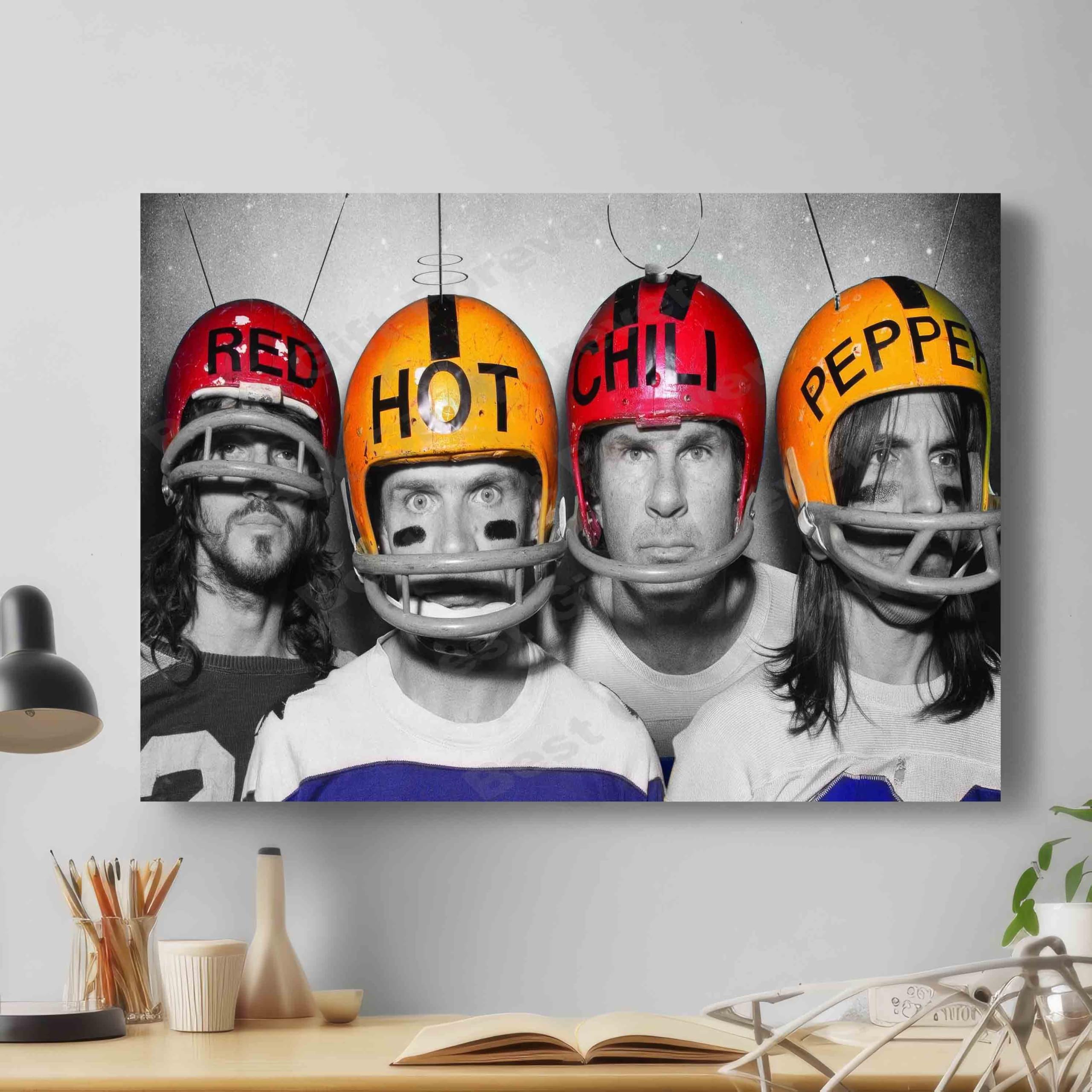Red Hot Chili Peppers Rock Music Band Canvas Modern Wall Art Best Gift for Modern Family Home Office Hotel School Pub Decoration (XS: 31cm X 20cm)