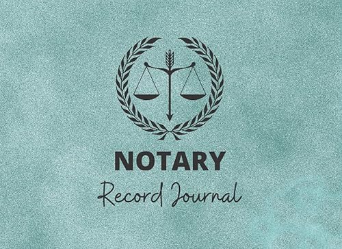 Notary Record Journal: Notary Public logbook to keep the records of notarial acts | Public Record Book | Notarial acts event log book