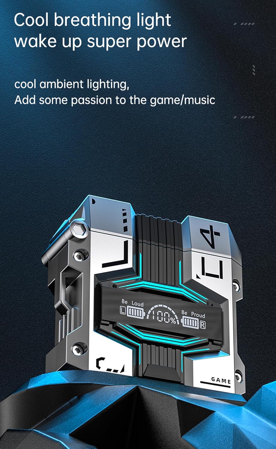 True Wireless Earbuds, 2024 Bluetooth Headphones 5.3 Earbuds, Waterproof Touch Control Ear Buds in-Ear Built-in Mic, with LED Power Display, IP7 Waterproof Earphones Sport Headset - Model 38