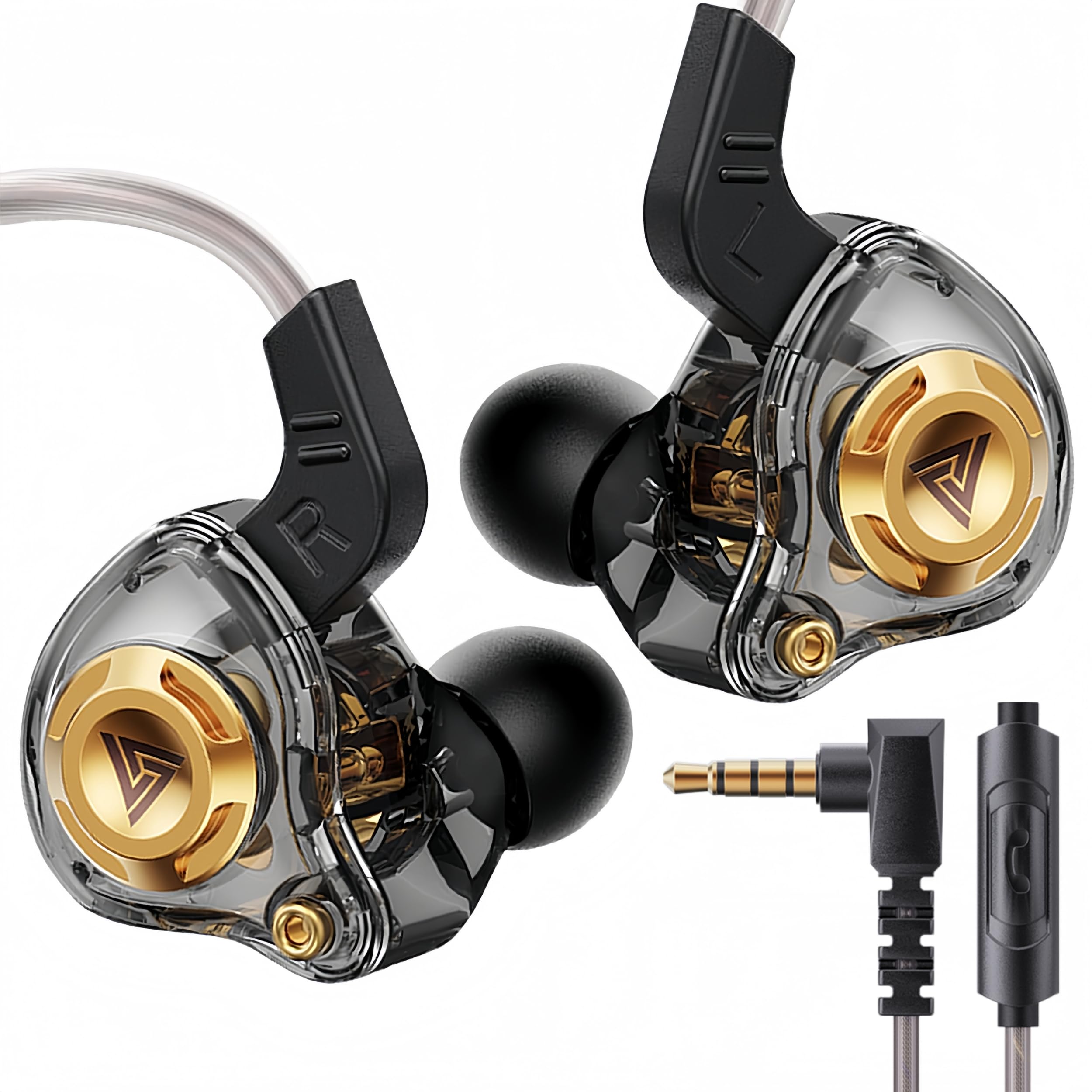 Amazon.co.jp: HJX QKZ AK6 SRS 有線 IEM マイク付きゲーミング