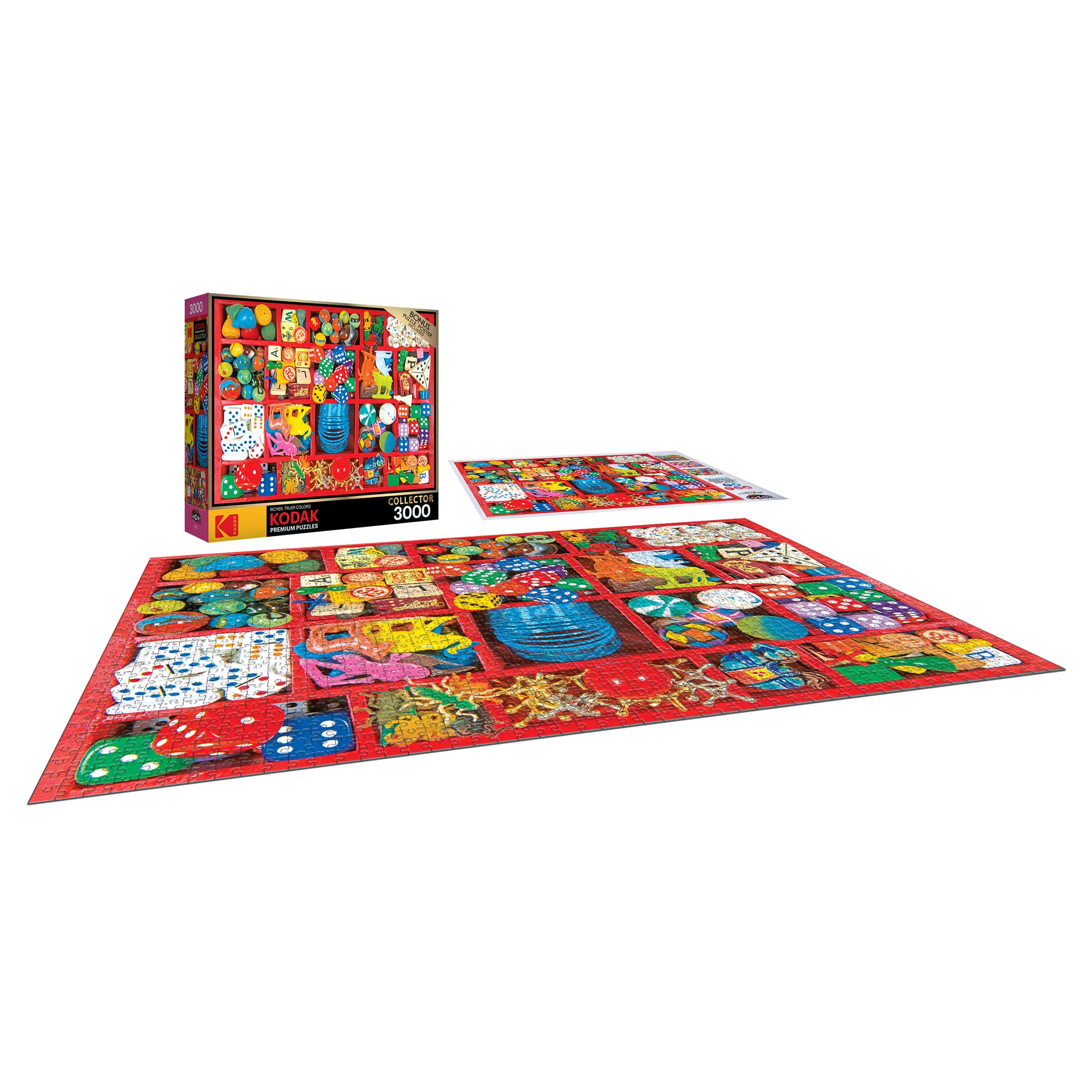 Amazon.com: RoseArt - Kodak Premium - Vintage Toy Box - 3000 Piece