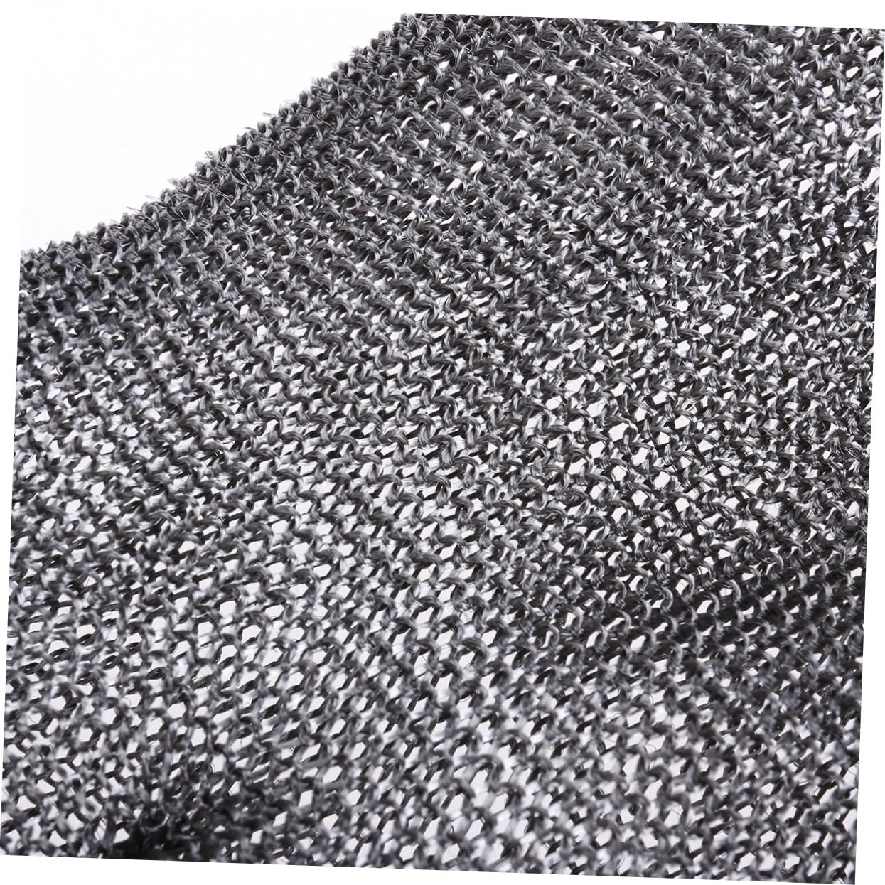 Schnittfeste Arbeitshandschuhe Level Schutz Stab und Schnittresistent mit Metallknopf Edelstahl Draht Mesh für Metzger und Holzschnitzen Einheitsgröße Beidseitig Tragbar