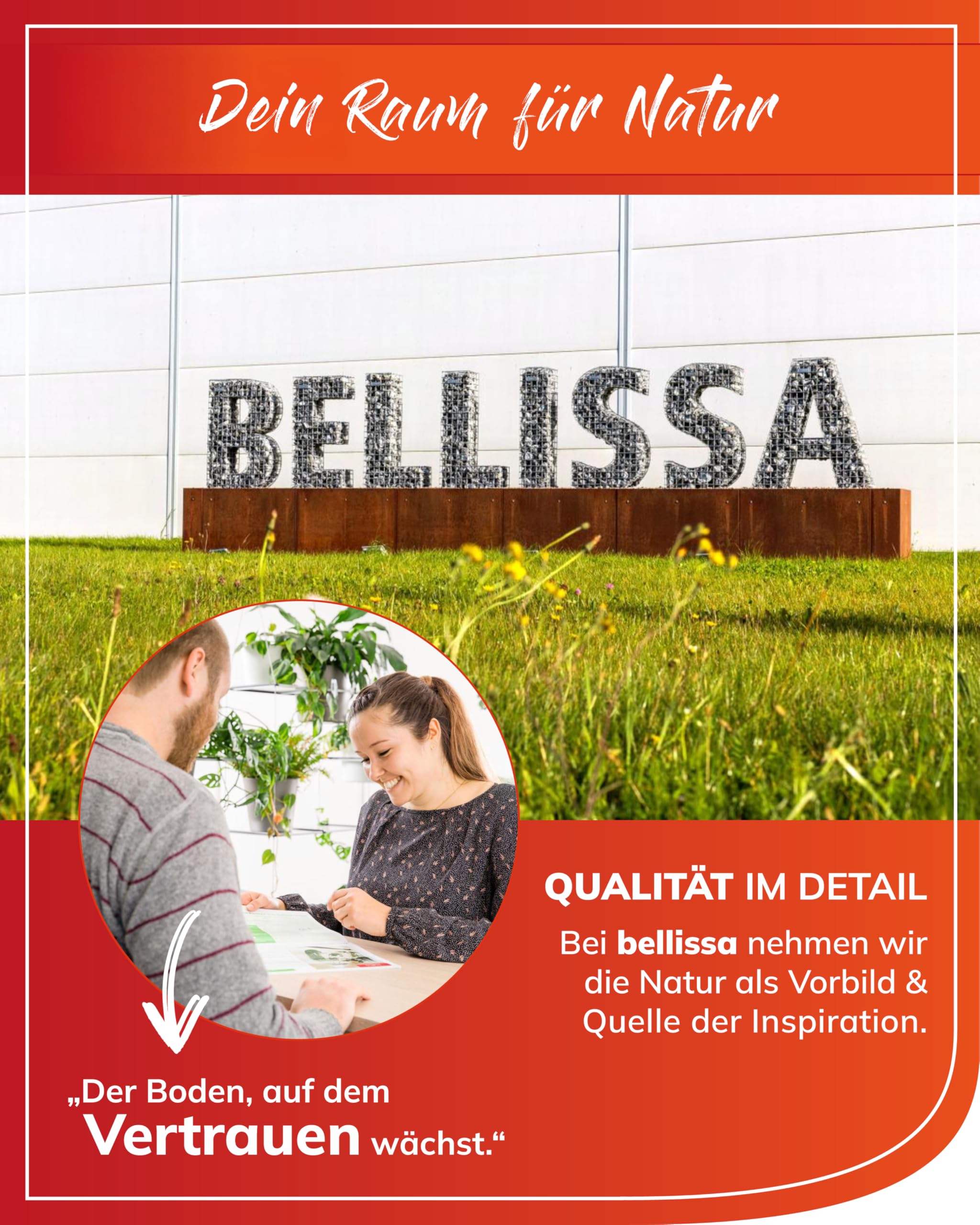 bellissa Kokosstab Pflanzstab Monstera Efeutute Rankhilfe 10er-Set 80 cm | Pflanzenstütze für Garten & Balkon mit Holzkern, steckbar & erweiterbar