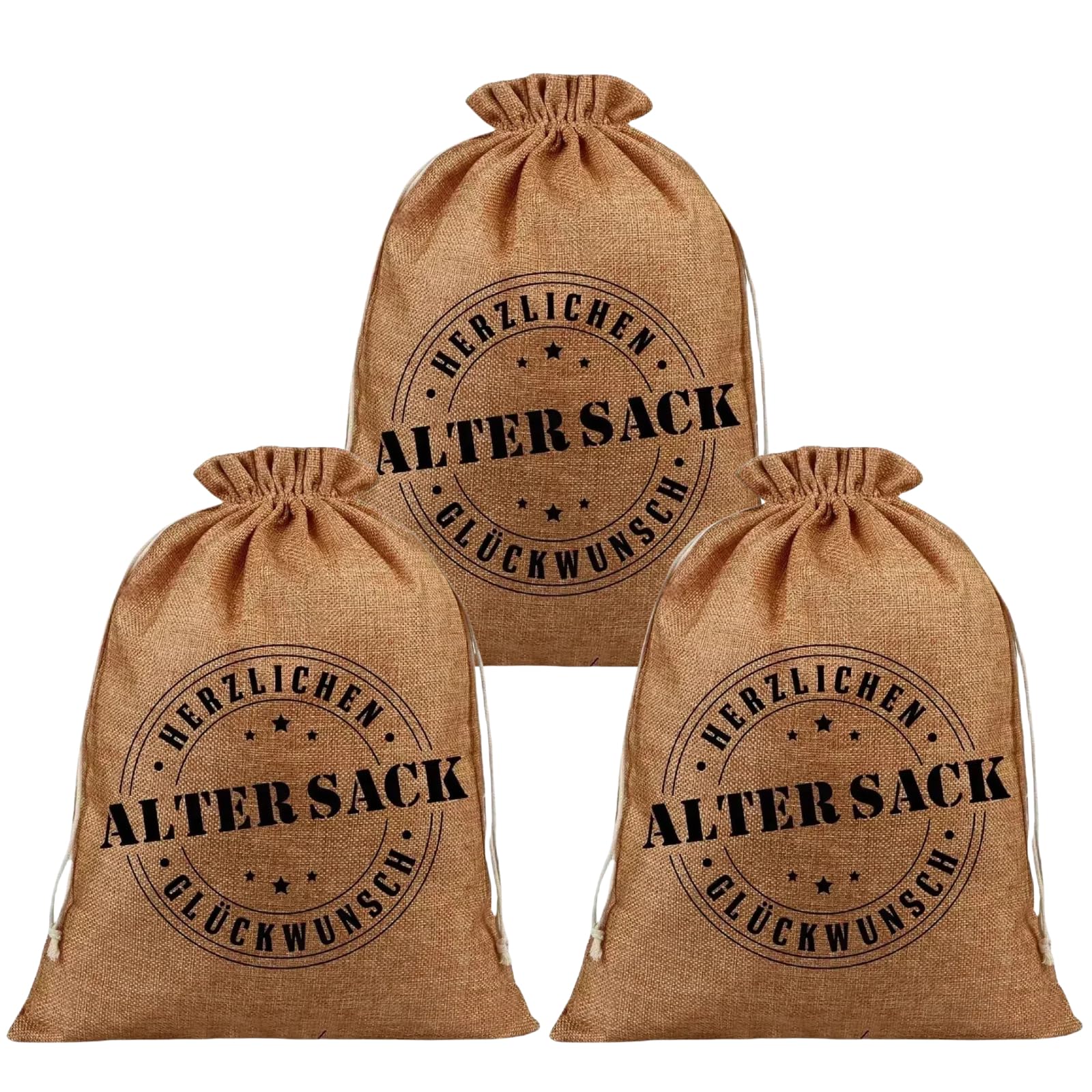 3 Pcs Geschenkbeutel Alter Sack Herzlichen Glückwunsch, Lust