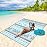 WIWIGO Beach Blanket Waterproof Sandproof Beach Mat 79 X 83/10\'x9\'for 2-8 Adults Quick Drying Outdoor Picnic Mat Beach Accessories for Travel, Camping, Hiking