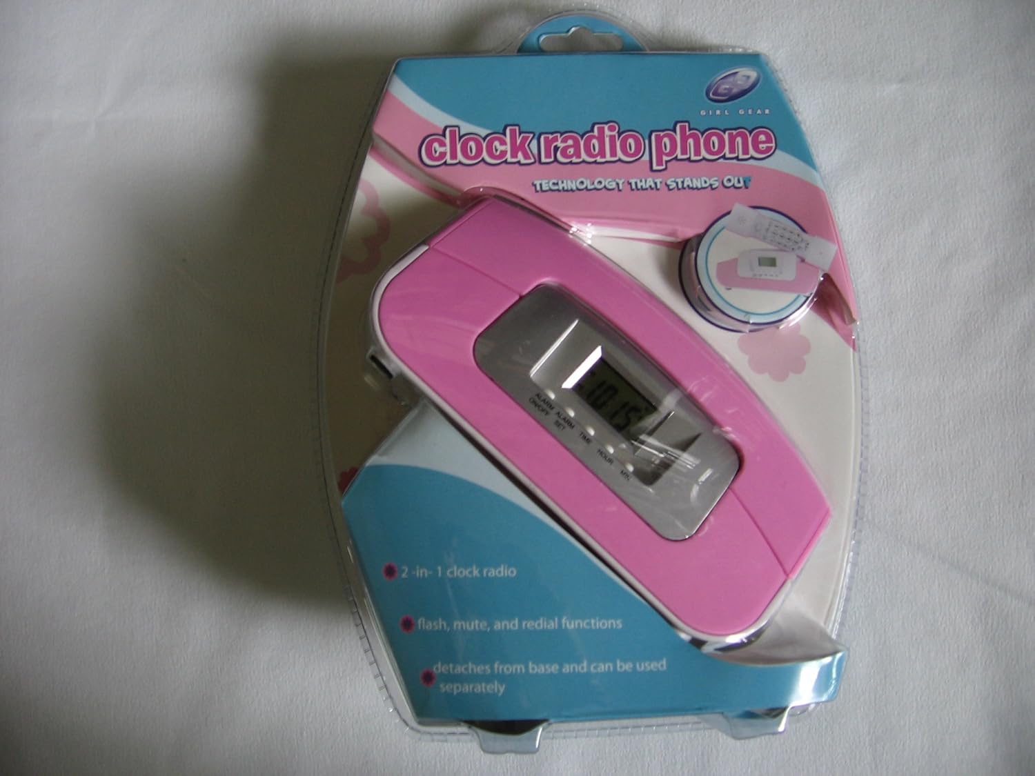 ClockRadioPhone (Girl Gear) Aqua Home & Kitchen