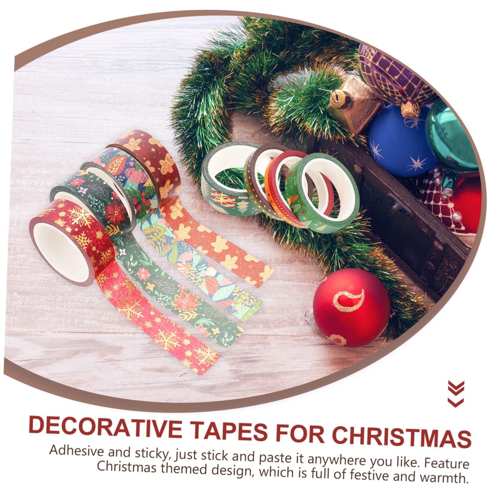 TEHAUX 84rollen Washi Tape Für Weihnachten Dekorative Klebebänder Mit Cartoon-design Für Scrapbooking -projekte Und Weihnachtliche Motive Einfach Zu Schneiden