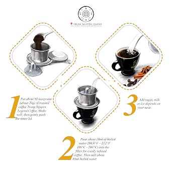 TRUNG NGUYEN COFFEE Creative 4, Ground Coffee, Arabica Blend Robusta, 8.8 Ounce, Medium Roast, Rich Flavor, Lasting Aroma