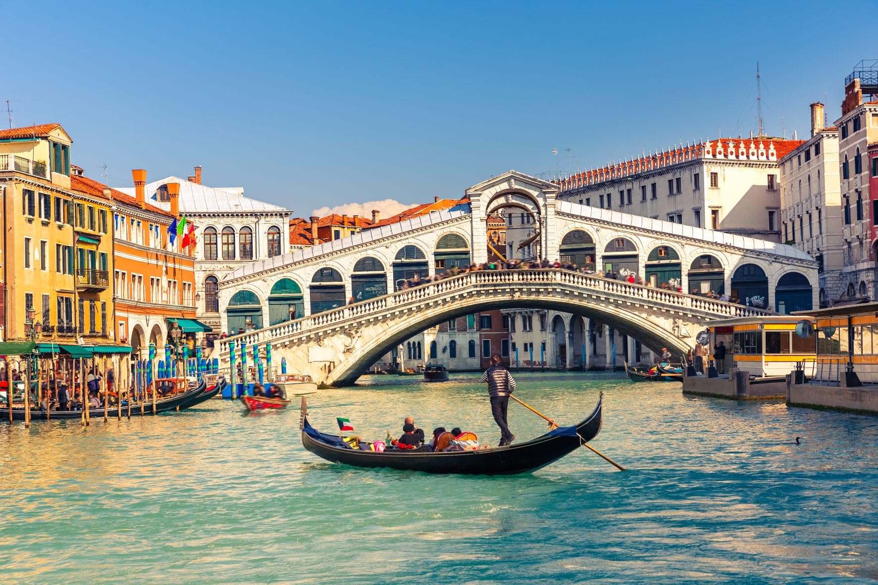 Sanzez Zqdy090 Diy 5D Diamond Painting，Gondola Near Rialto Bridge In Venice,Italy，Full Drill Crystal Rhinestone Kits 50X60cm