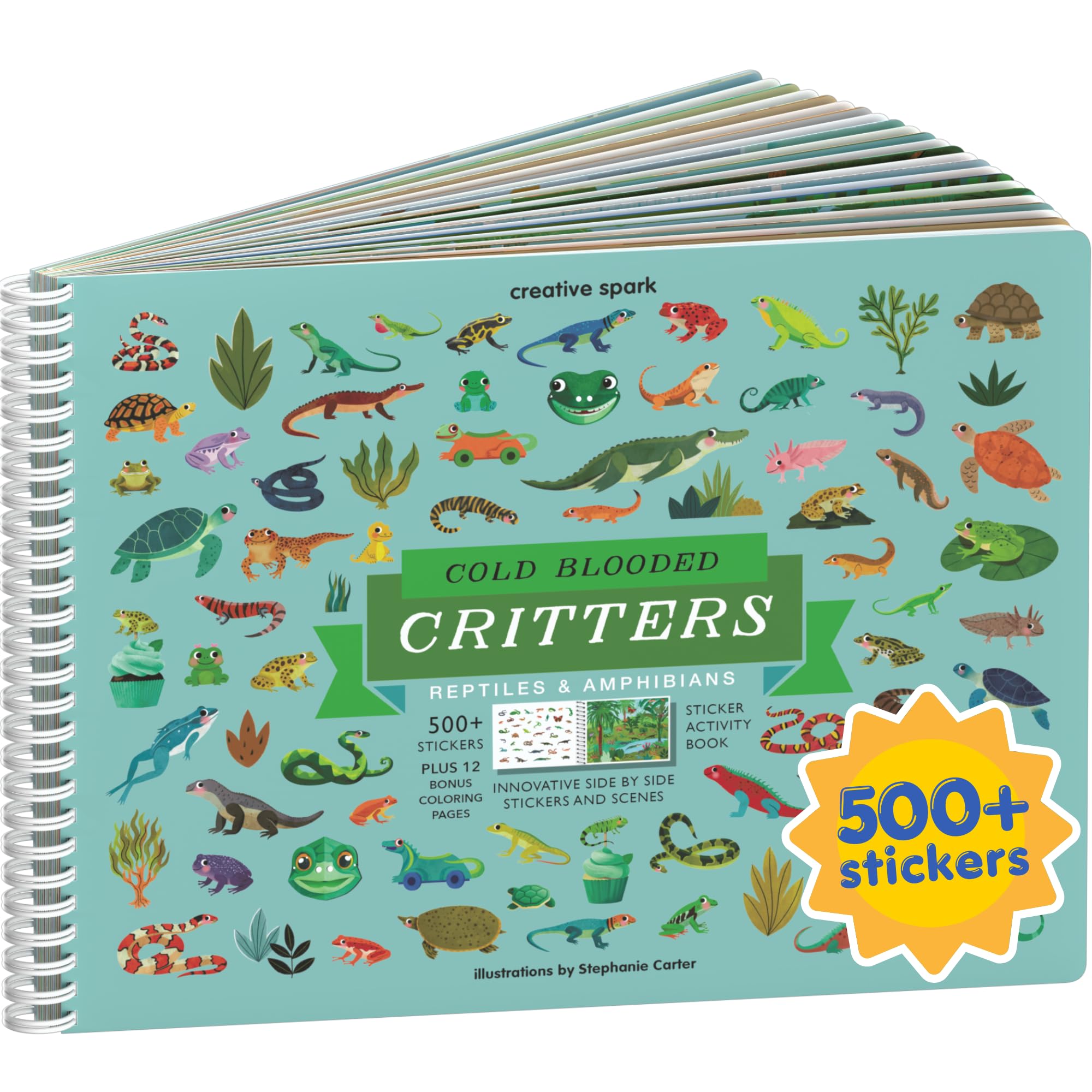 Livre d'autocollants Critters pour occuper les enfants calmement en voyage