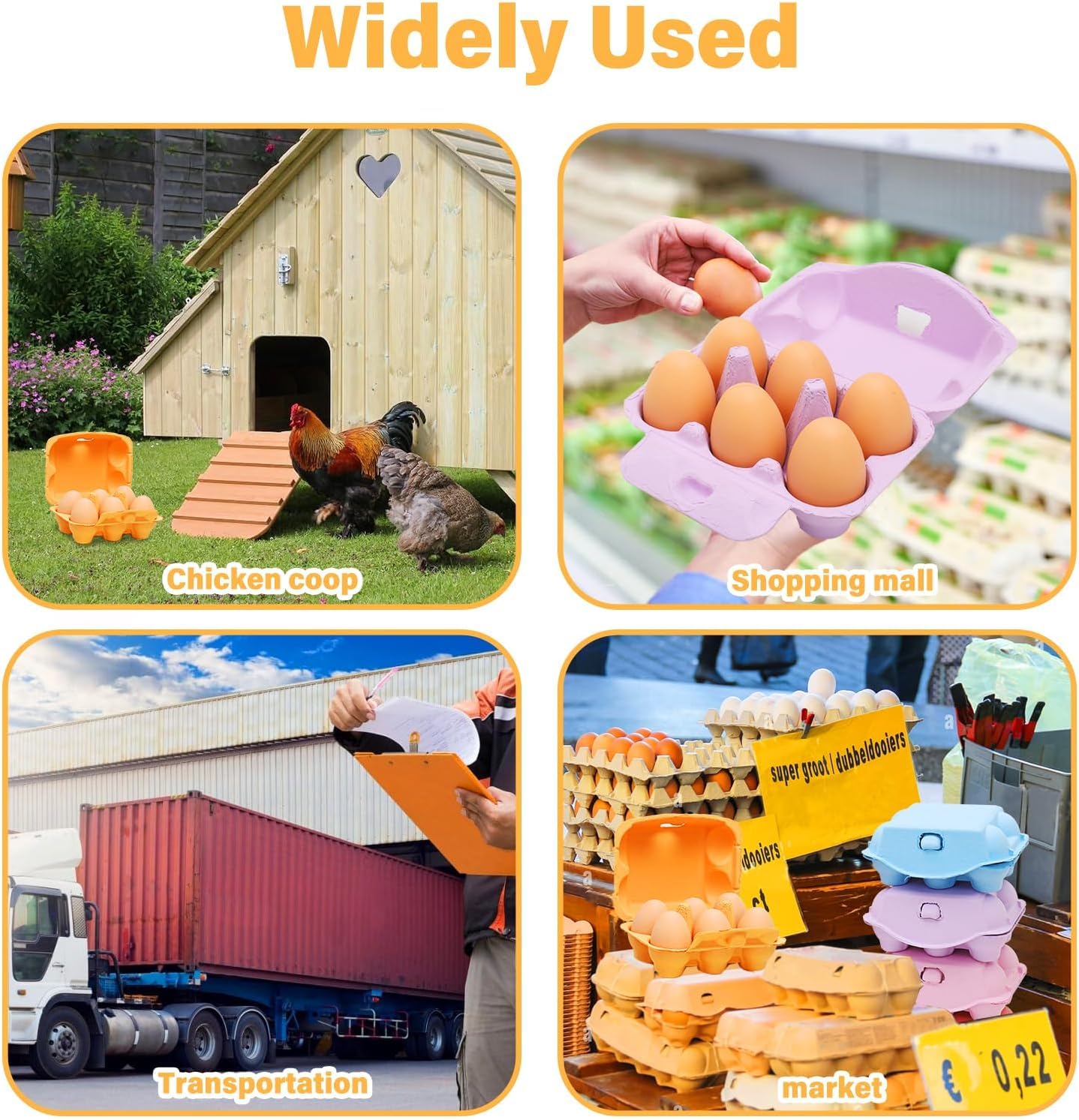 Eierkartons für Eier ohne Aufdruck, Robust und Langlebig, Eierschachtel für Hühnereier für DIY Geschenke Ostern Handwerk, Sicherer Transport & Aufbewahrung von Hühnereiern (24 Stück)