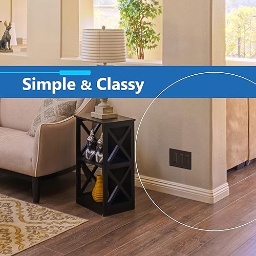 Miniatura 6 de LIDER LSWP-33M-BR - Cubierta decorativa para interruptor de acabado mate, placa de pared sin tornillos, tamaño mediano de 3 segmentos, 4.88 x 6.77