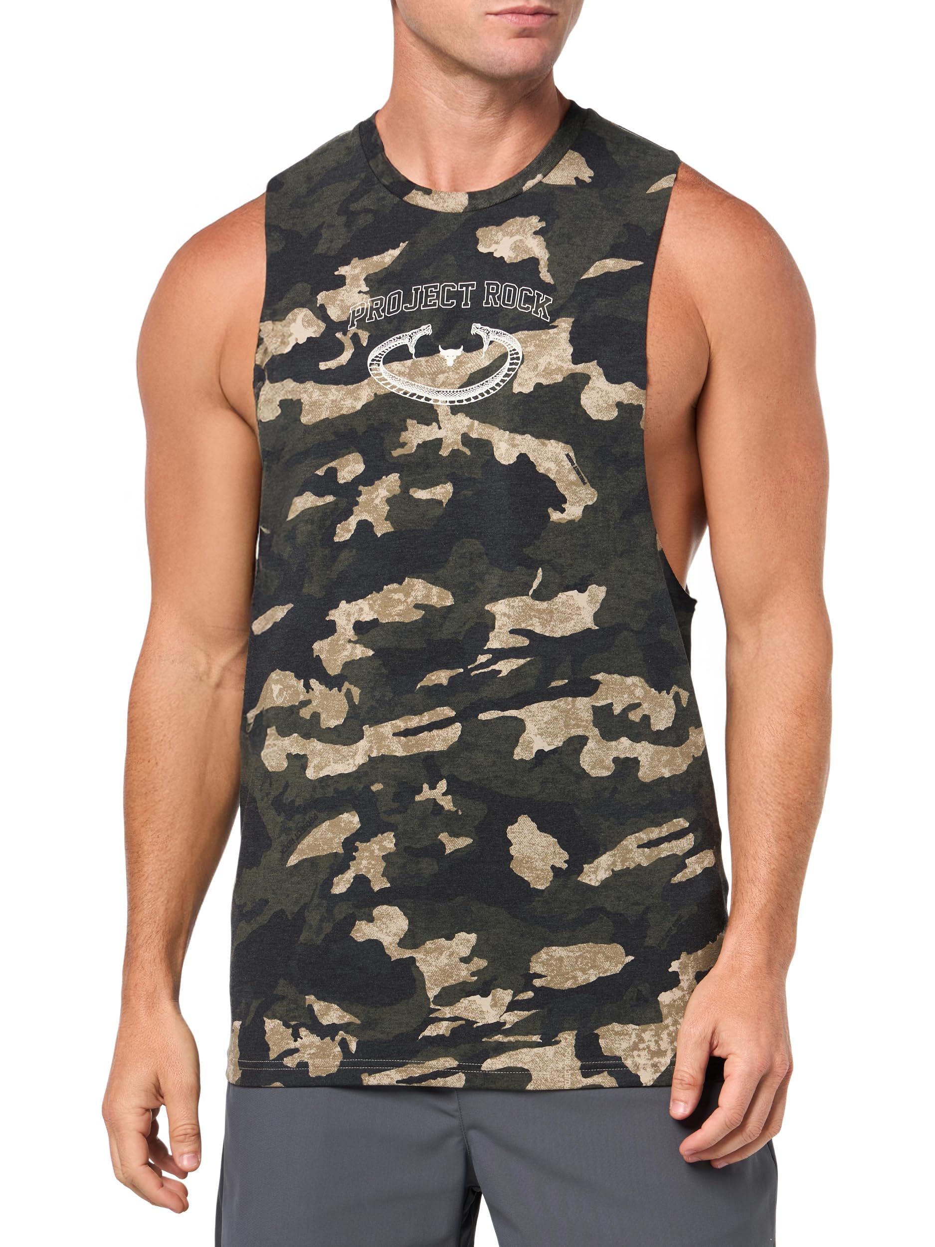 Under Armour Project Rock Camo Tank Project Rock Camo Tank Uomo