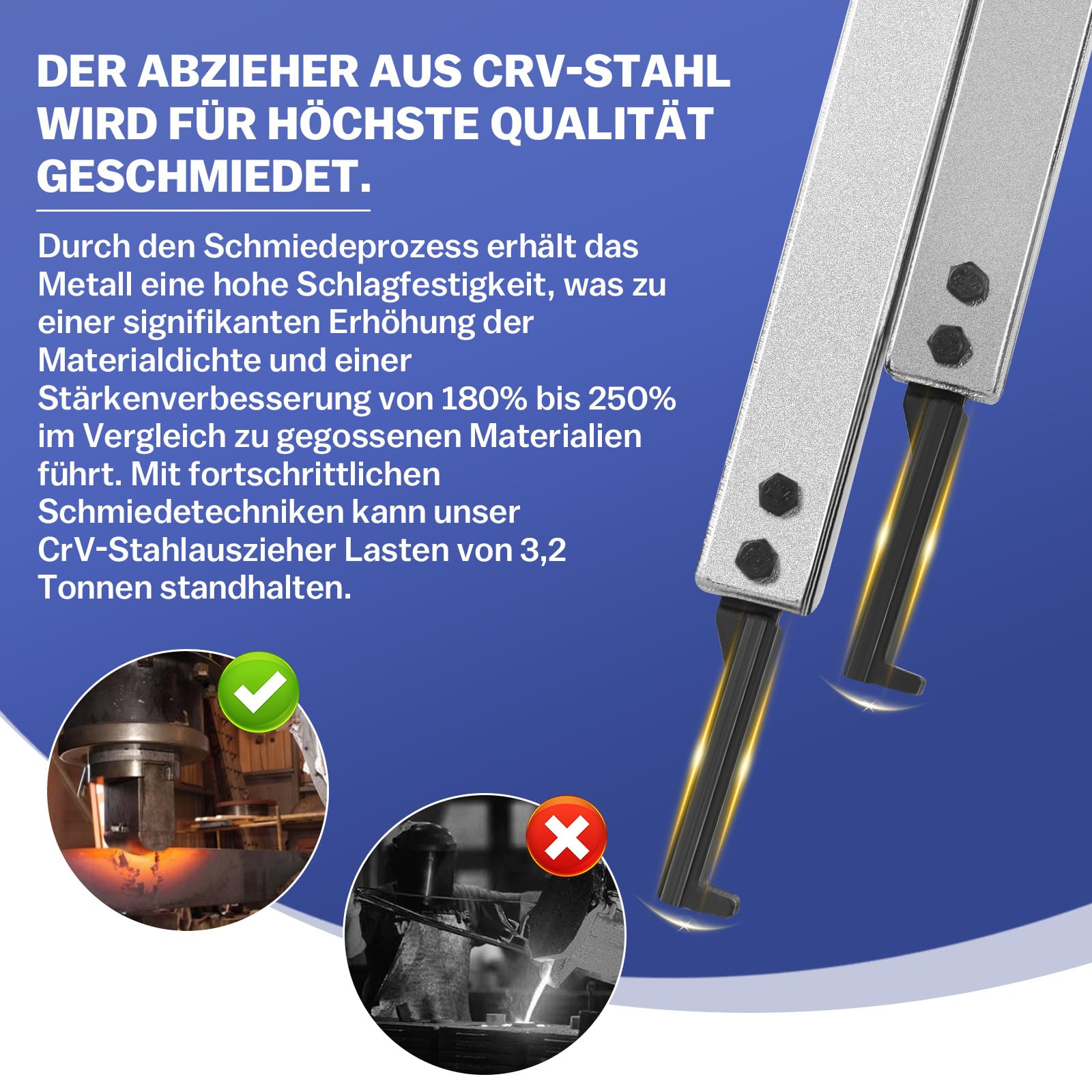 XIIW Kit 13X Estrattore Cuscinetti Interni 2 e 3 Ganasce Regolabil 45-135mm | Separatori Cuscinetti Set Ruota e Ingranaggi con 2/3 Bracci Universale, Attrezzo di Rimozione Volani Motore Moto Auto Robuste