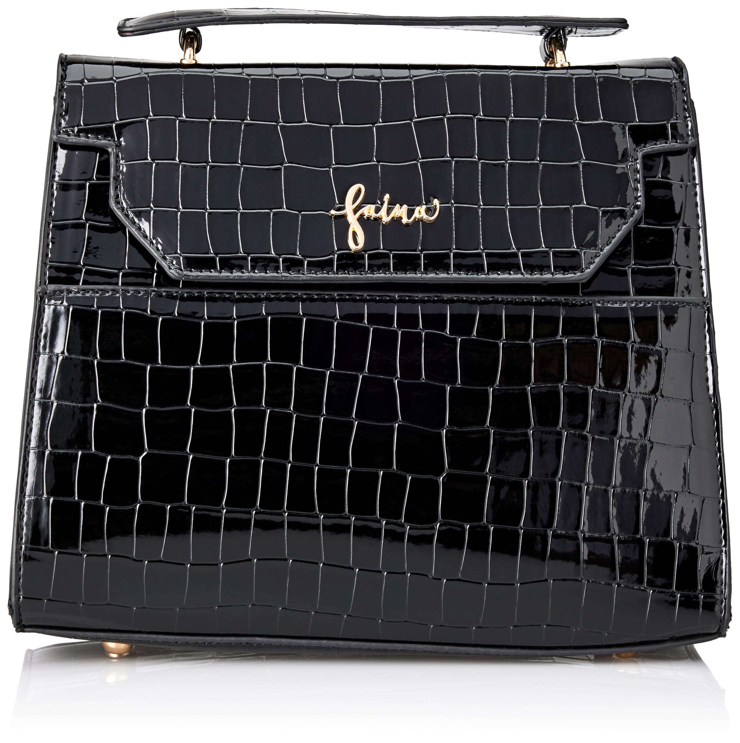 NALLY Women's Handbag Shopper, Black, One Size