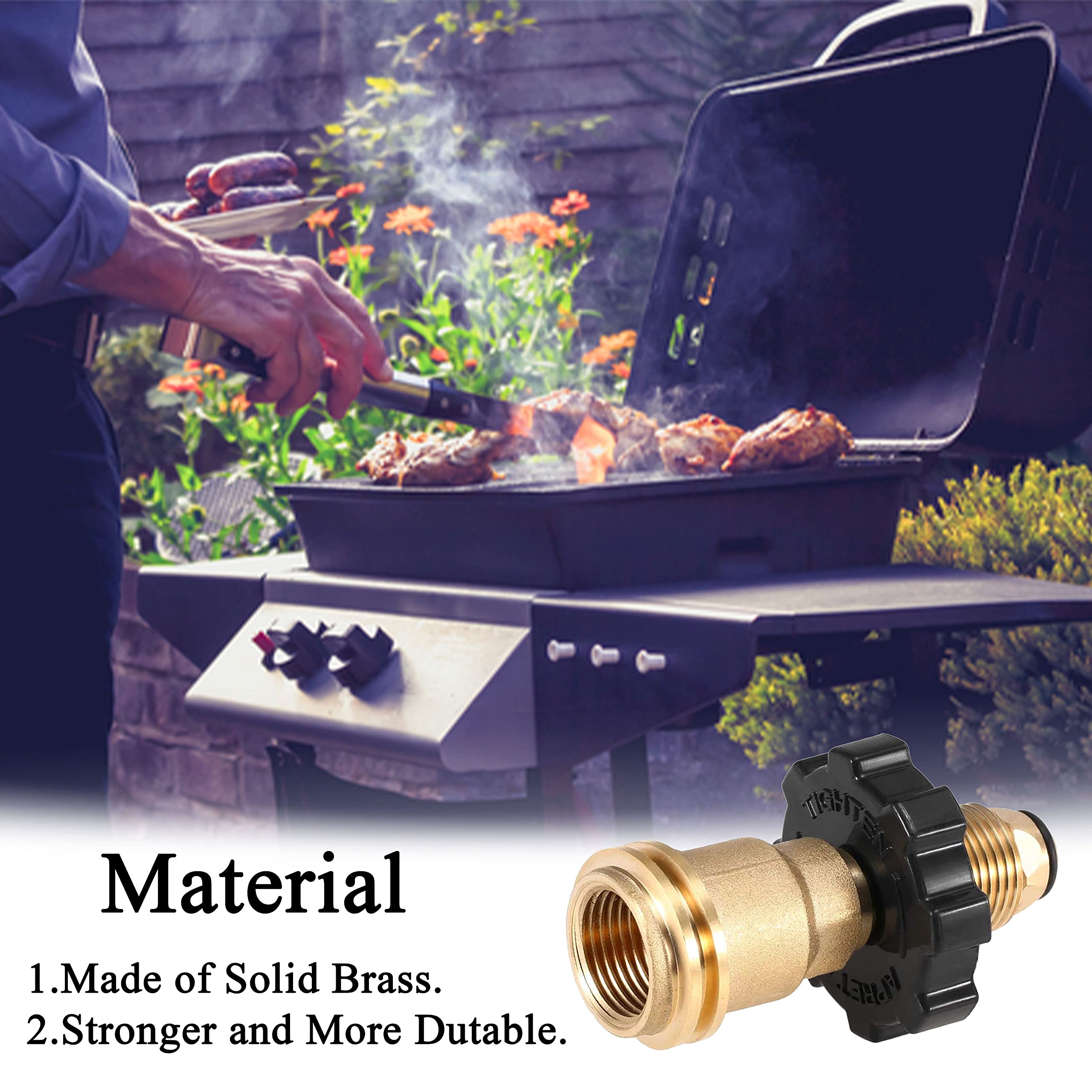 GCBSAEQ Propane Fittings & Adapters Propane Tank Adapter Propane Bottle Adapter Gas Grill