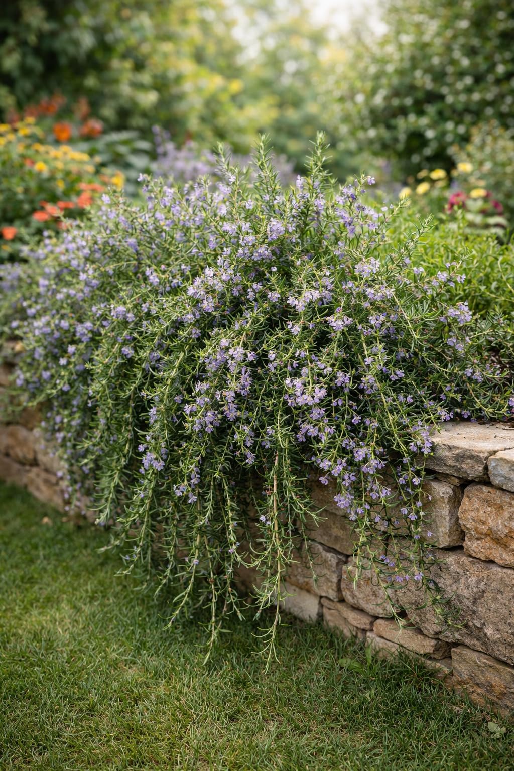 Hngender Rosmarin Prostratus  Kriechender Rosmarin im 3L-Topf |  Winterharte, immergrne & aromatische Kruterpflanze | Pflegeleicht fr  Garten, Balkon & Kche : Amazon.de: Garten